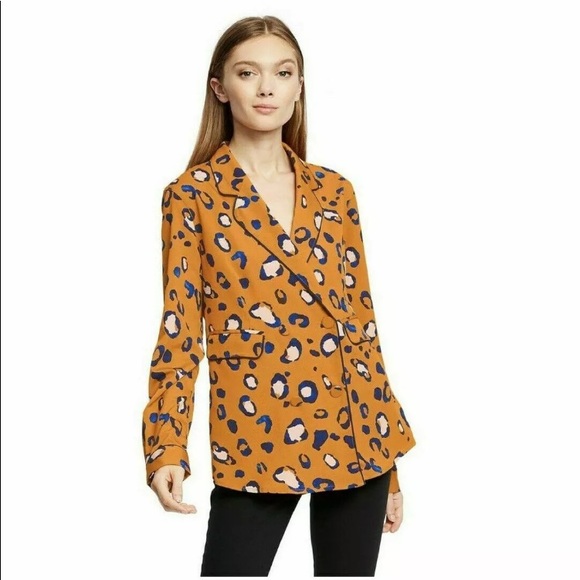 Phillip Lim Target orange leopard blazer jacket - Picture 6 of 7